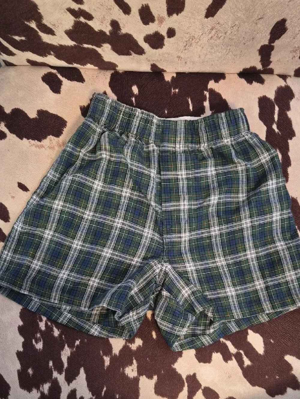 Kids Plaid Boxer Shorts